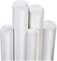 Verzendkoker CleverPack A1 650x50x1.5 met doppen wit pak à 20 stuks-3