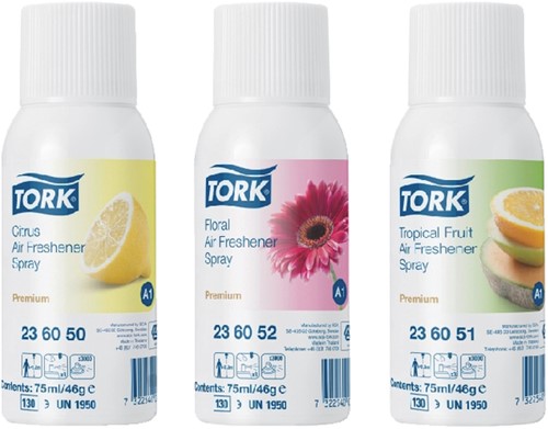 Luchtverfrisser Tork A1 Premium spray tropisch fruit 236051-2
