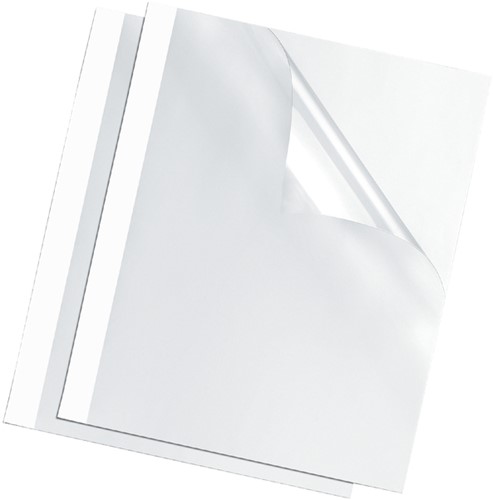 Thermische omslag Fellowes A4 3mm wit 100 stuks-2