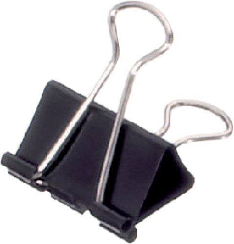 Papierklem MAUL 213 Foldback 32mm zwart 12 stuks