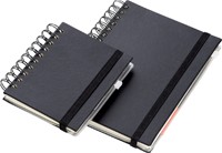 Notitieboek Quantore A5 spiraal lijn 192blz 80gr zwart-2