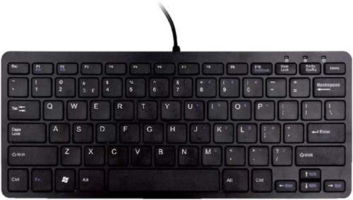 Ergonomisch toetsenbord R-Go Tools Compact Qwerty zwart