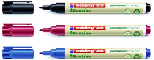 Viltstift edding 25 EcoLine rond 1mm zwart-2