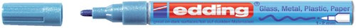 Paintmarker edding 751 op oliebasis 1-2mm metallic blauw