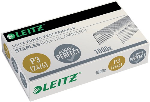 Nieten Leitz P3 24/6 verzinkt 1000 stuks