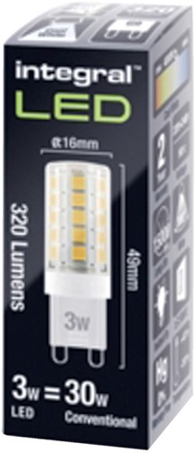 Ledlamp Integral G9 3W 4000K koel licht 320lumen