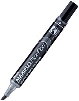 Whiteboardmarker Pentel MWL5SBF Maxiflo rond 1.5-4.5mm zwart-1