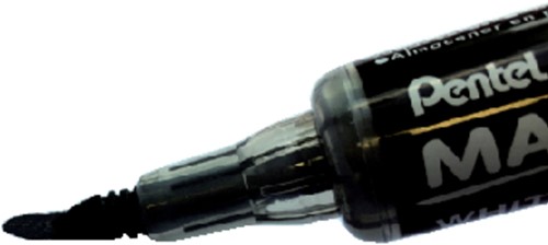 Whiteboardmarker Pentel MWL5SBF Maxiflo rond 1.5-4.5mm zwart-3