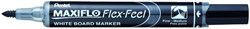 Whiteboardmarker Pentel MWL5SBF Maxiflo rond 1.5-4.5mm zwart
