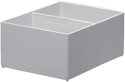 Inzetbak Djois hoog 70x122x168mm 2-vaks grijs