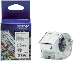 Etiket Brother CZ-1004 multifunctioneel 25mm 1 rol á 5m wit