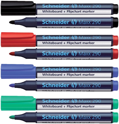 Whiteboardmarker Schneider Maxx 290 rond 2-3mm rood-2