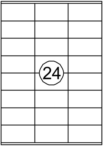 Etiket Avery DP246-100 70x36mm wit 2400 stuks-2