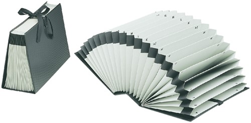 Sorteerordner Djois Diplo-Line folio A/Z 21 vakken zwart