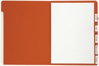 Sorteermap Djois personaliseerbaar A4 6 tabbladen rood