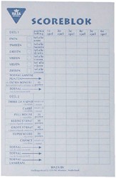 Scoreblok Yahtzee 94x145mm 250 vel