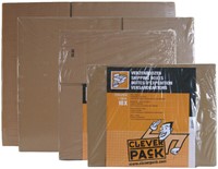 Amerikaanse vouwdoos CleverPack 430x305x250mm B-golf bruin 10 stuks-2
