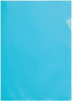 Insteekmap L-model Quantore A4 PP 0.12mm blauw 25 stuks-2