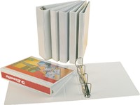 Presentatieringband Esselte panorama A4 4-rings D-mechaniek 30mm PP wit-2