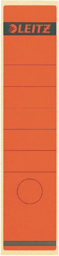 Rugetiket Leitz breed/lang 62x285mm zelfklevend rood