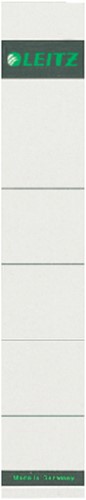Rug-insteekkaart Leitz smal 32x191mm grijs 10 stuks
