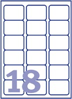 Etiket Avery L6025REV-25 63.5x46.6mm wit 450 stuks-2