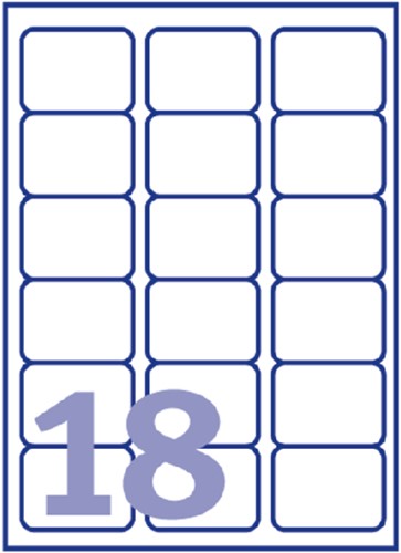 Etiket Avery J8161-10 63.5x46.6mm wit 180 etiketten-2