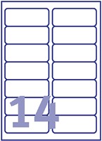 Etiket Avery L7163-40 99.1x38.1mm wit 560 stuks-2