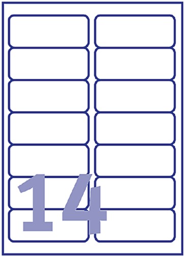 Etiket Avery J8163-10 99.1x38.1mm wit 140 stuks-2