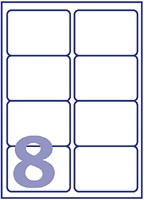 Etiket Avery L7565-25 99.1x67.7mm transparant 200 stuks-2