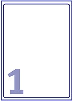 Etiket Avery J8567-25 210x297mm A4 transparant 25 stuks-2