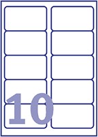 Etiket Avery J8173-10 99.1x57mm wit 100 stuks-2