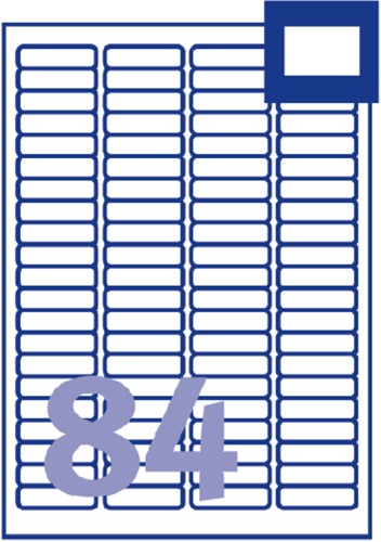 Etiket Avery L7656-25 46x11.1mm wit 2100 etiketten-2