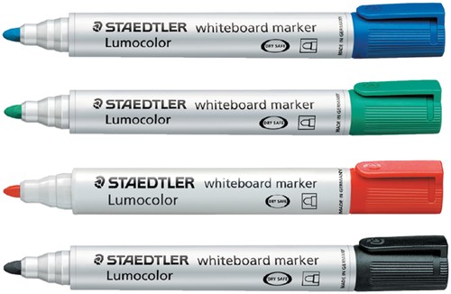 Whiteboardmarker Staedtler Lumocolor 351 rond zwart 2mm-2