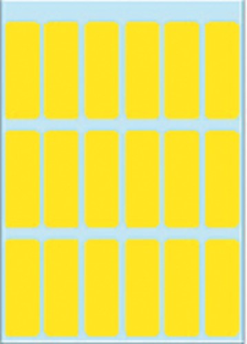 Etiket HERMA 3651 12x34mm geel 90 stuks