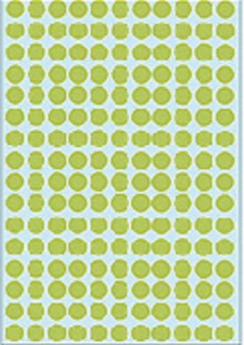 Etiket HERMA 2215 rond 8mm groen 5632stuks-3