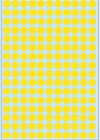Etiket HERMA 2211 rond 8mm geel 5632 stuks-2