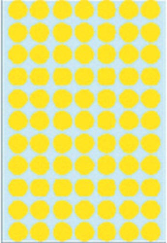 Etiket HERMA 2231 rond 13mm geel 2464stuks-3