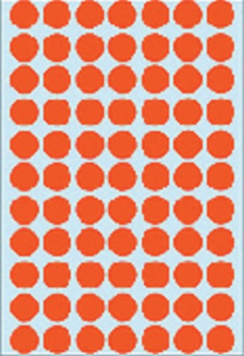 Etiket HERMA 2232 rond 13mm rood 2464 stuks-3
