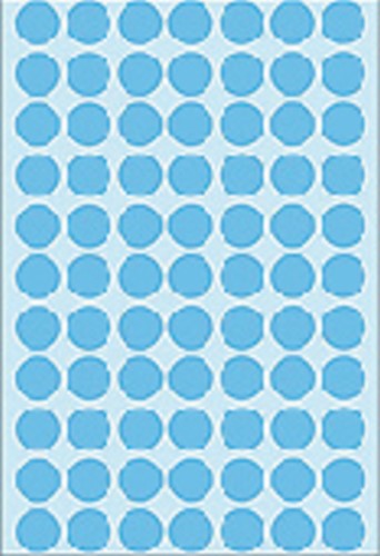 Etiket HERMA 2233 rond 13mm blauw 2464 stuks-3