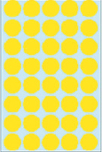 Etiket HERMA 2251 rond 19mm geel 1280stuks-3