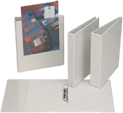 Presentatieringband Esselte Essentials panorama A4 2-rings D-mechaniek 20mm wit-2