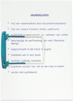 Bundelmechaniek Djois JalemaClipex dekplaatjes petrol 100 stuks-2