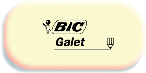 Gum Bic Galet pvc vrij zacht potlood wit