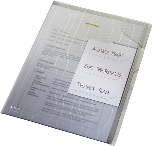 Combifile Leitz 4729 sorteerzichtmap A4 PP transparant 3 stuks