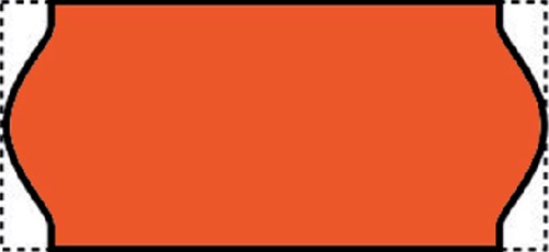 Prijsetiket 12x26mm Sato Samark permanent fluor rood 1500 stuks-2