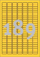 Etiket Avery L6037-20 25.4x10mm geel 3780 stuks-2