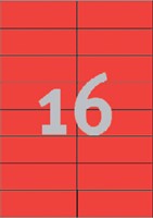 Etiket Avery 3452 105x37mm rood 1600 stuks-2