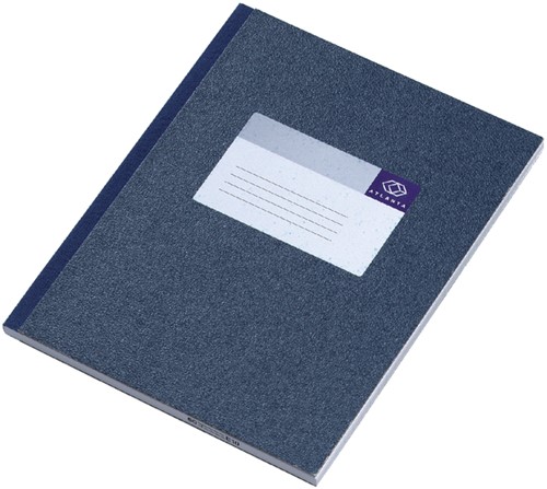 Notitieboek Djois Atlanta gelijmd 210x165 128blz lijn blauw