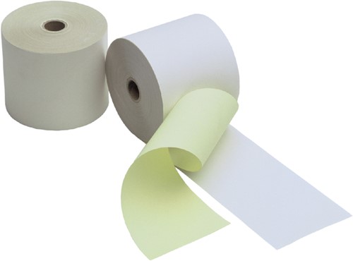 Telrol Qbasic 76mmx25m, kern Ø12mm wit/geel